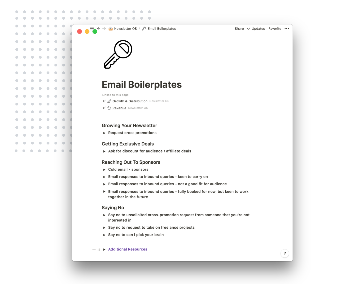 Email Boilerplates Template