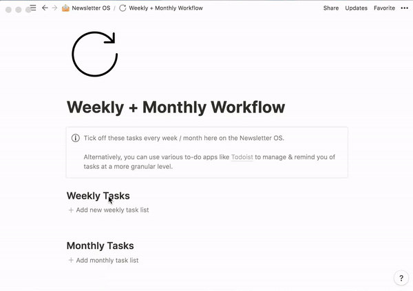 Weekly Workflow GIF